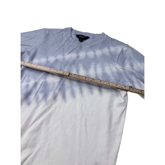 Simply Vera Vera Wang Tie-Front Pullover Sweater Small Lavender & White Tie-Dye - Picture 7 of 10